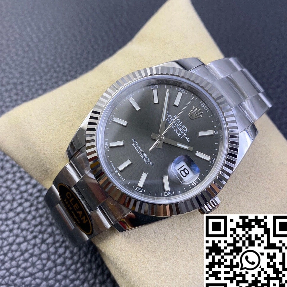 807 Grey DailyWear Dial Rolex Datejust Clean M126334-0013 Factory 0819